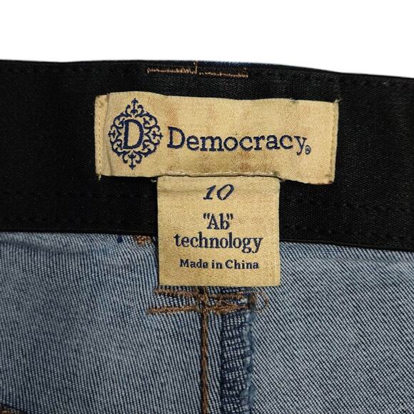 EUC Democracy Ab Technology Distressed High Rise Skinny Ankle Jeans Sz. 10x28 - Picture 5 of 9